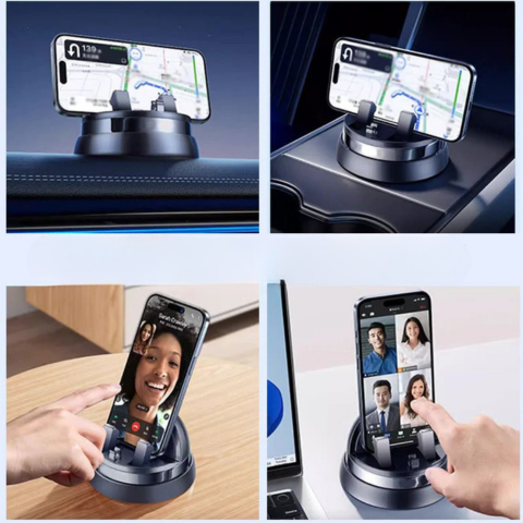 Support Téléphone Voiture 360° – Fixation Ultra-Stable
