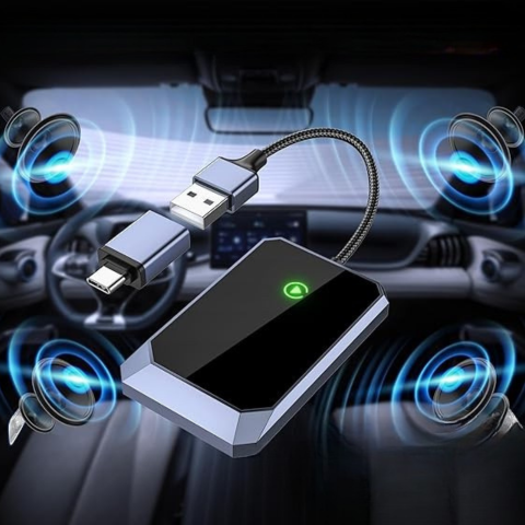 Adaptador CarPlay Inalámbrico – Conexión Automática y Rápida