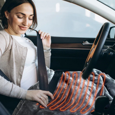 Vyhřívací pokrývka na auto – Integrovaný časovač a 9 úrovní tepla