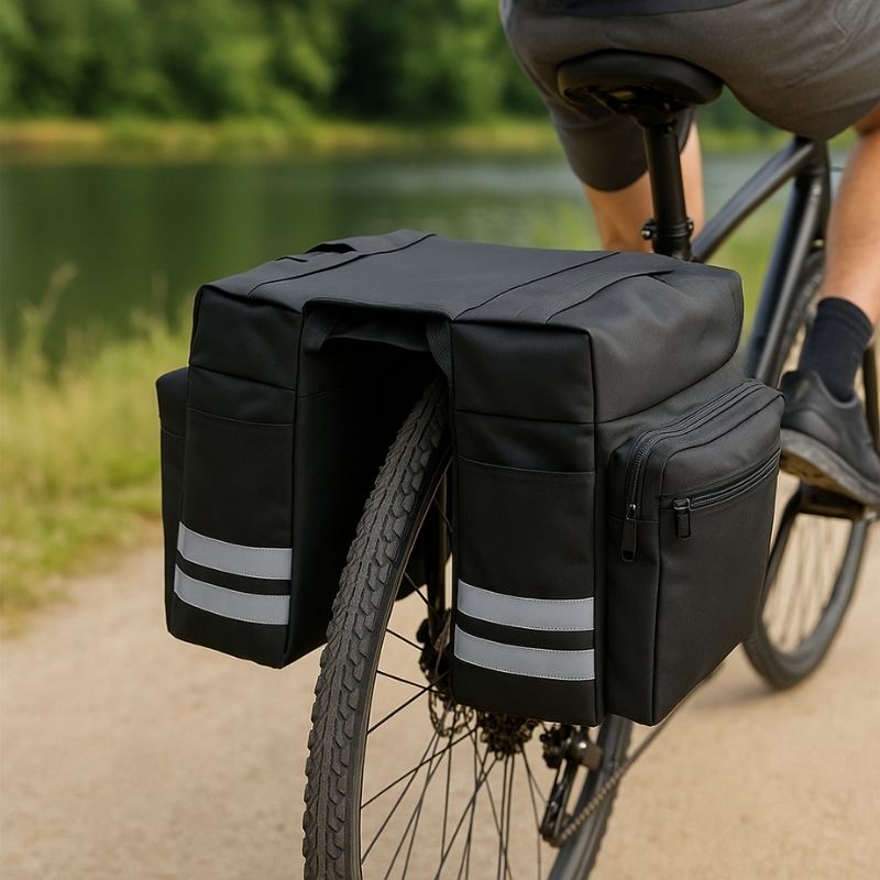 Rear Panniers For Bicycle — Travel Comfort & High Load Capacity