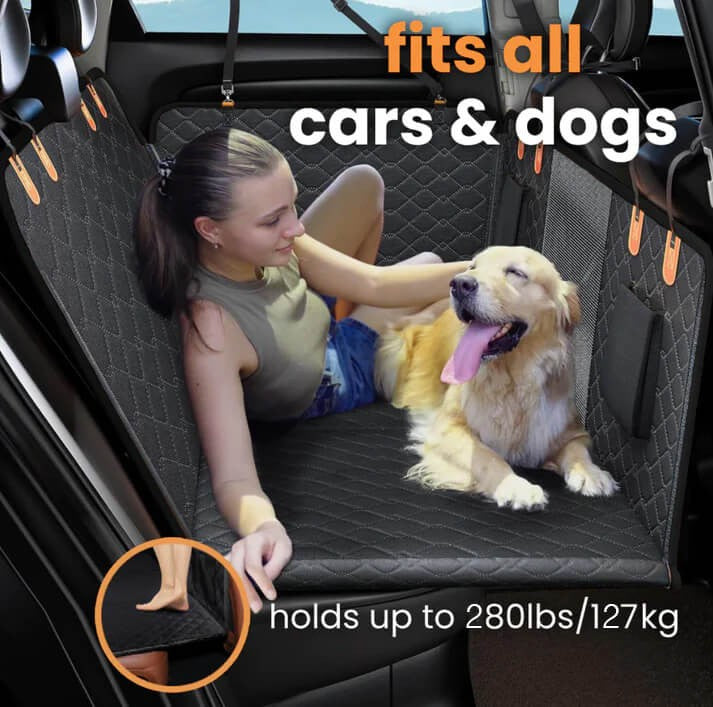 Dog Car Seat Cover – Waterproof & Non-Slip With Safety Harness