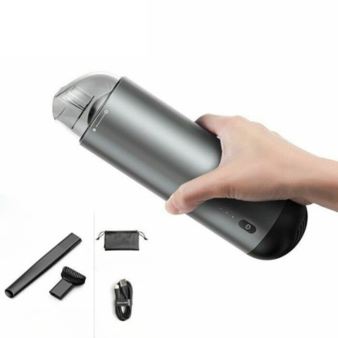 مكنسة سيارة لاسلكية — تنظيف سريع وعملي