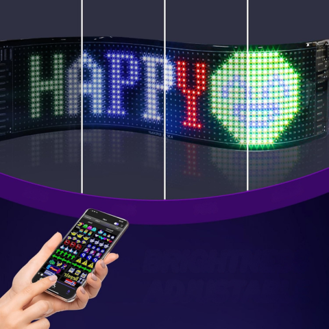 Pannello LED Programmabile per Auto — Comunicazione e Stile Moderno
