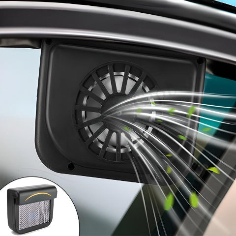Ventilateur Solaire Pour Voiture – Fraîcheur Immédiate