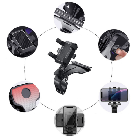 Support Téléphone Voiture — Antidérapant Et Sécurisé