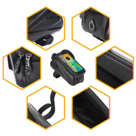 תיק למסגרת אופניים - עמיד במים ורב תכליתי