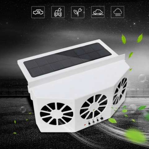 Solární ventilátor pro auto – ideální v létě