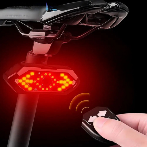 Fuego Intermitente de Bicicleta – Recargable y Control Remoto