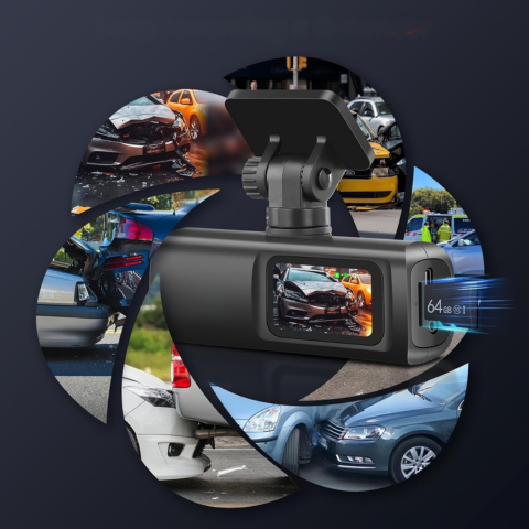 Dashcam Dubbel Objektiv – Total Övervakning och WiFi-anslutning