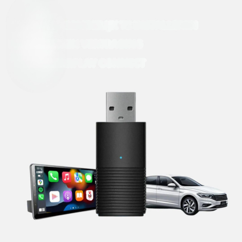 Trådløs CarPlay-adapter — Kompatibel med iOS & Android Auto