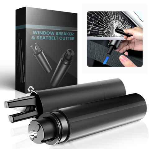 مطرقة الطوارئ للسيارة - كاسر زجاج وقطع حزام