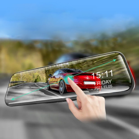 Retrovizor conectat cu cameră dublă – Conducere mai sigură