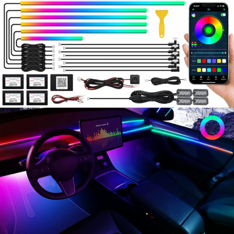 Kit Illuminazione Interna Auto LED — Crea l'Ambiente Ideale