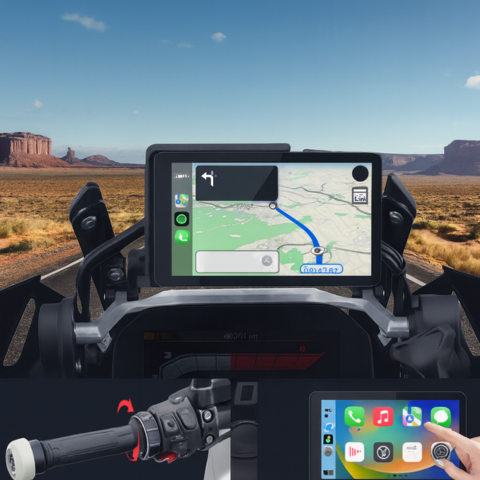 Système De Navigation Moto — Contrôle Facile Et Multifonction