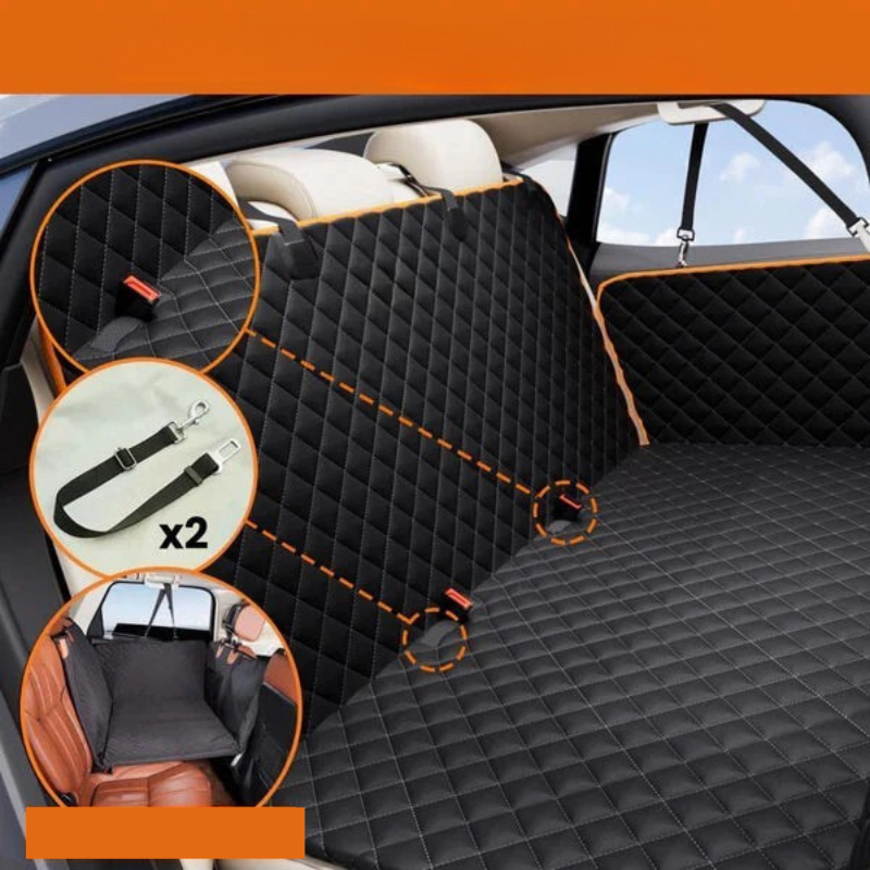 Zitplaatshoes Auto Voor Hond – Waterdicht & Antislip Met Veiligheidsharnas