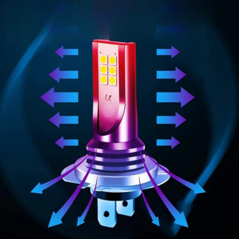 Λαμπτήρες Led H7 H11 80W 6500K - Ακριβής δέσμη & σταθερή απόδοση