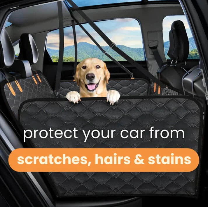 Dog Car Seat Cover – Waterproof & Non-Slip With Safety Harness