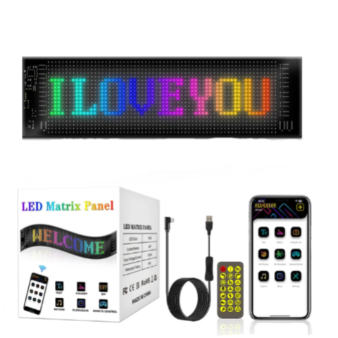 Striscia LED Flessibile Programmabile – Messaggi Luminosi Personalizzati 