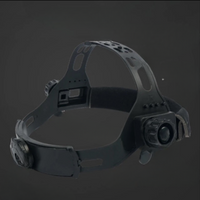 Maschera di saldatura auto-oscurante con lampada frontale 