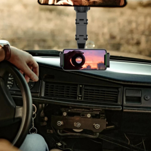 תמיכת טלפון לרכב – סיבוב 360° וחיבור חכם 