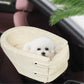 Asiento de coche acogedor para cachorro – Seguridad y confort 