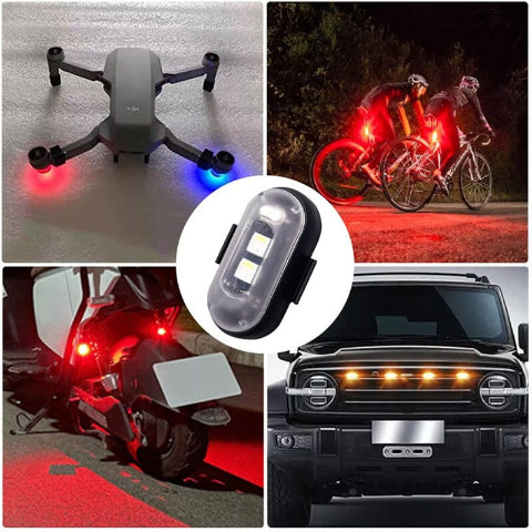 LED Ütközésgátló Fény – Kerékpározás és Motorkerékpározás 