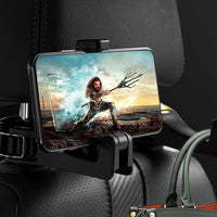 Soporte de teléfono y bolsa para reposacabezas – 2-en-1 práctico 