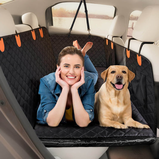 Dog Car Seat Cover – Waterproof & Non-Slip With Safety Harness 