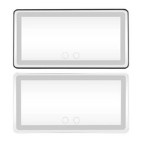 מראה LED למגן שמש לרכב – תאורה מתכווננת ונטענת 