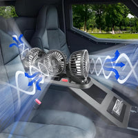 مروحة ثلاثية الرأس - انتعاش مثالي في السيارة 