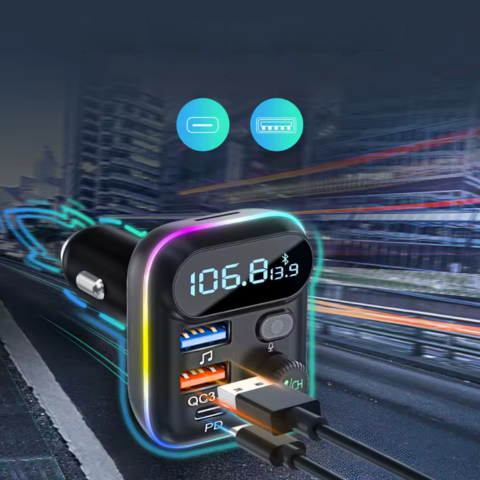 FM Bluetooth Μεταδότης Για Αυτοκίνητο — Καθαρές Κλήσεις & Ασύρματη Μουσική 