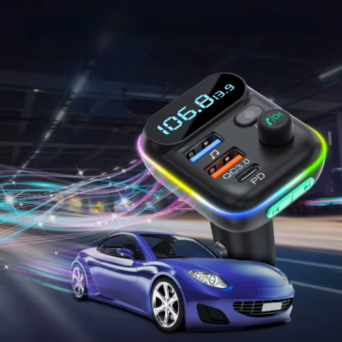 FM Bluetooth Μεταδότης Για Αυτοκίνητο — Καθαρές Κλήσεις & Ασύρματη Μουσική 