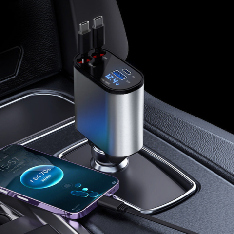 Rask Bil Lader – Kompatibilitet med iPhone og USB-C 