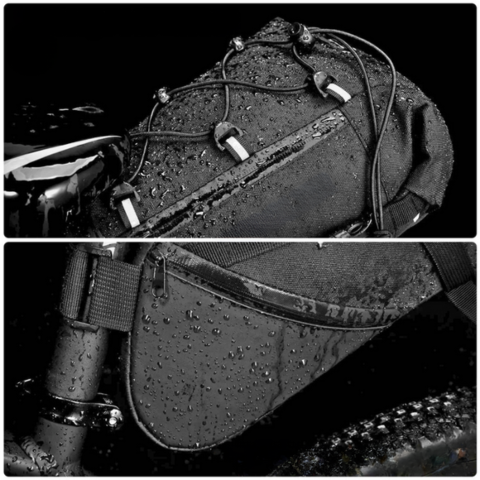 Fiets Zadeltas Grote Capaciteit — Waterdicht & Reflecterend 