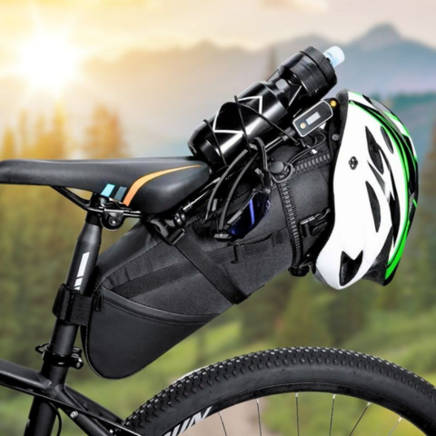 Fiets Zadeltas Grote Capaciteit — Waterdicht & Reflecterend 