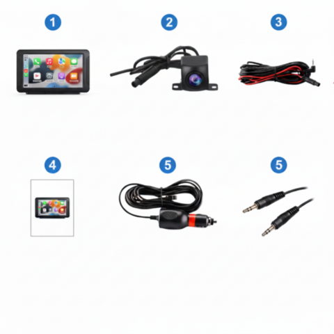 Système Multimédia Multifonction Pour Voiture — GPS, Musique & Caméra De Recul