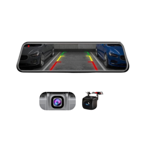 Intelligent bakspeil med kamera foran og bak - HD Vision og parkeringsassistanse