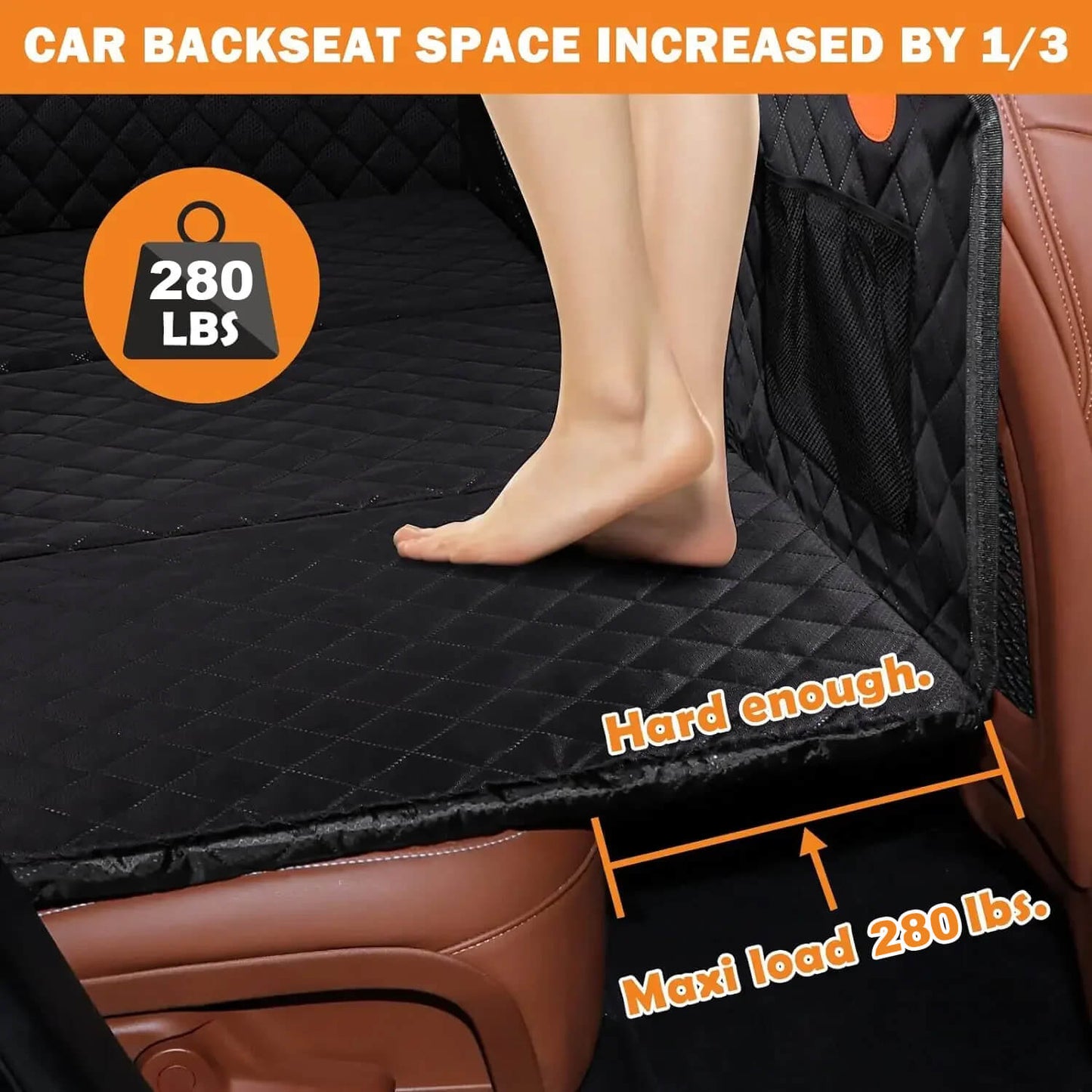 Dog Car Seat Cover – Waterproof & Non-Slip With Safety Harness 