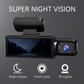 Dashcam Double Full HD Auto - Yökuvaus + Sisäkamera 