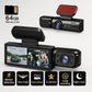 Dashcam Double Full HD Auto - Yökuvaus + Sisäkamera 