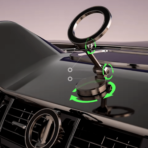Support Téléphone Magnétique 360° Pour Voiture – Fixation Ultra-Stable