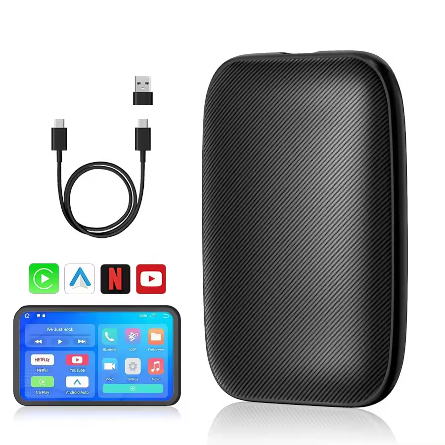 קופסה CarPlay ואנדרואיד אוטו ללא חוטים — חברו את הסמארטפון שלכם בקלות 