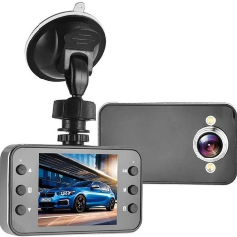 Dashcam Full HD cu senzor de mișcare și vedere pe timp de noapte - siguranță rutieră și înregistrare continuă