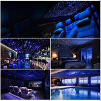 Fiberoptisk stjernehimmel-belysningssett - unik lyseffekt og nattlig atmosfære