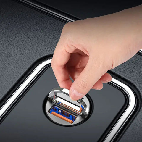 Cargador de Coche Compacto – Doble Puerto USB y Rápido 