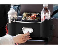 フックと収納ボックス付きリアシートオーガナイザー - スペースの最適化と車の整頓