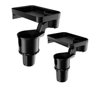 Auton säilytystuki – Integroitu tarjotin ja mukiteline 