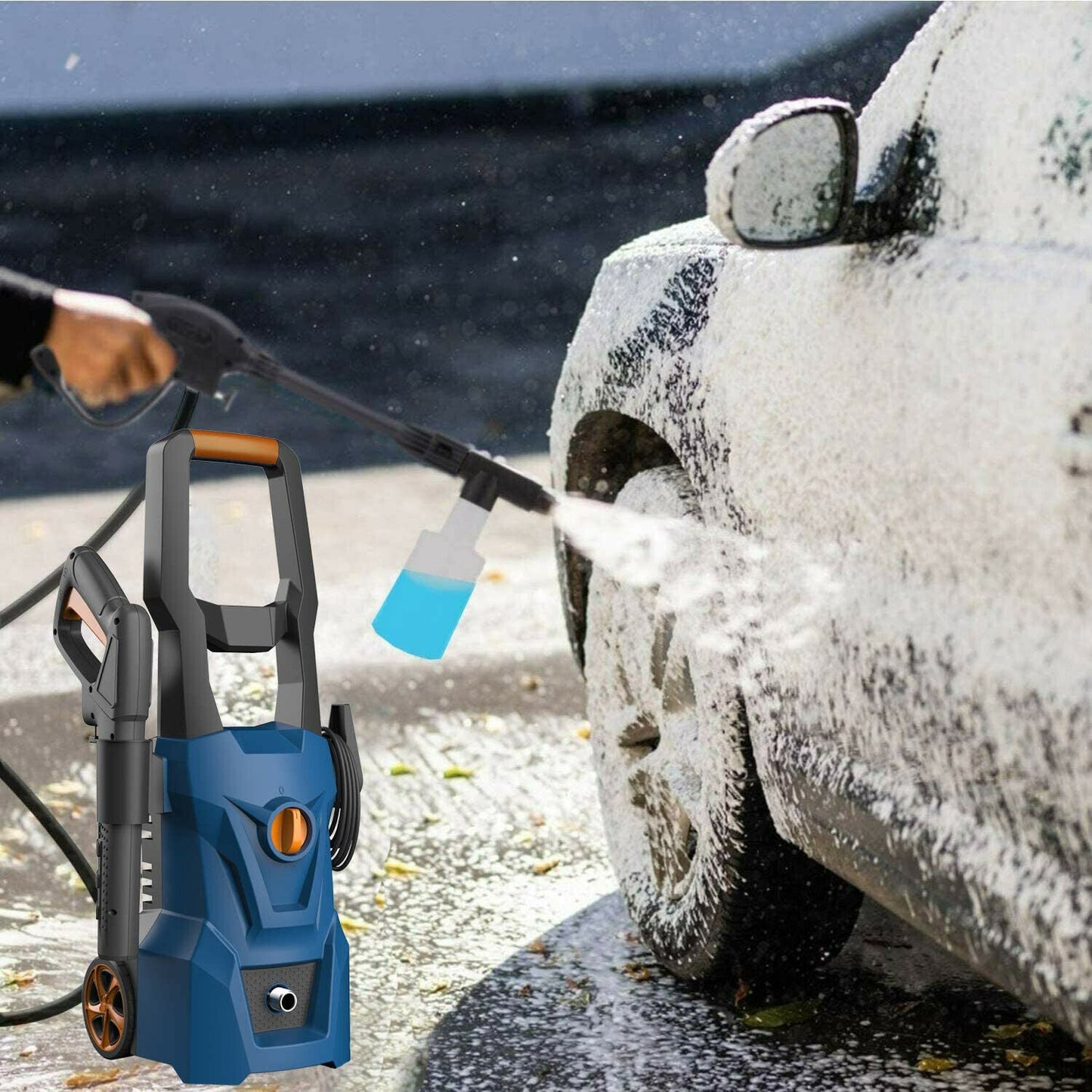 Högtryckstvätt Elektrisk — Effekt 3000 PSI För Intensiv Rengöring 